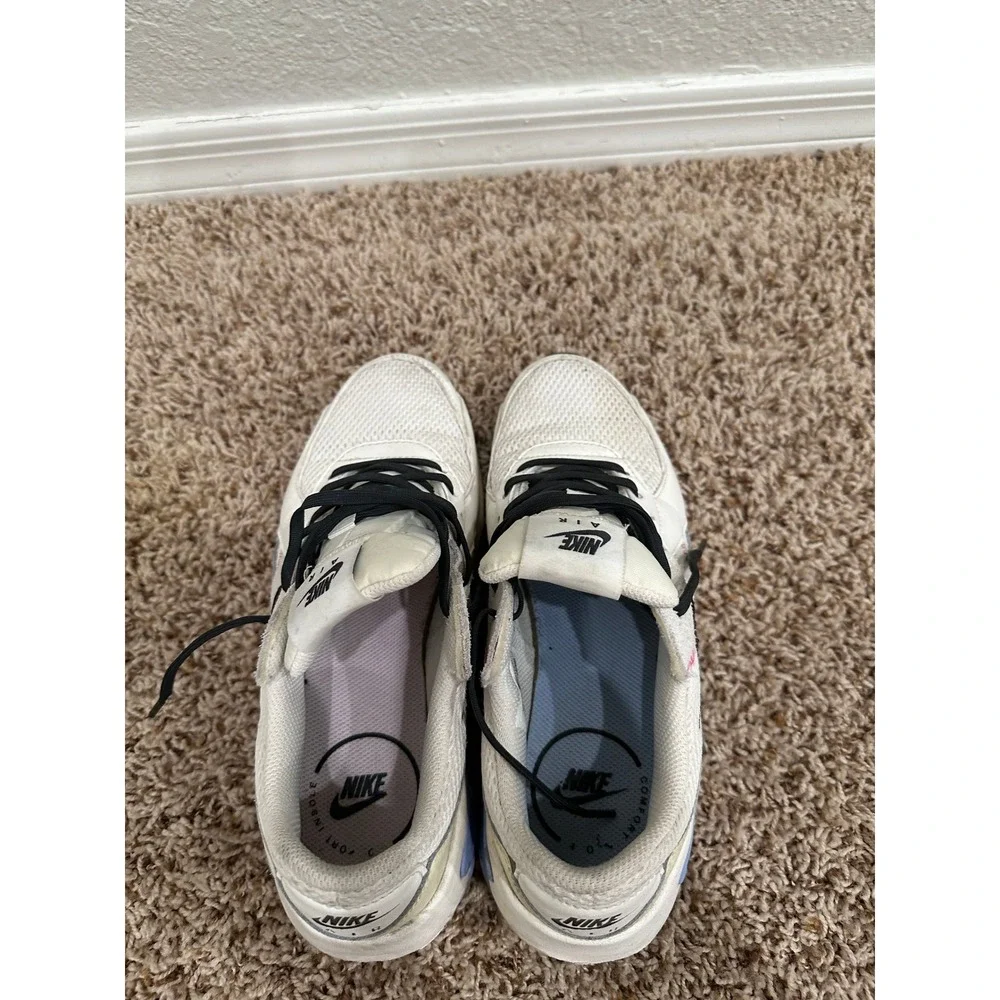 Nike Air Max Excee Womens White Black Blue Pink Stitch Sneakers Size 8 - Picture 5 of 8